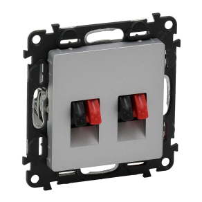   Legrand Valena Life hangszóró-csatlakozóaljzat (4 kivezetéssel) alumínium - 753378