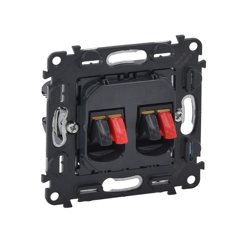 Legrand Valena InMatic 753078 4 kivezetéssel kettős hangszóró aljzat,