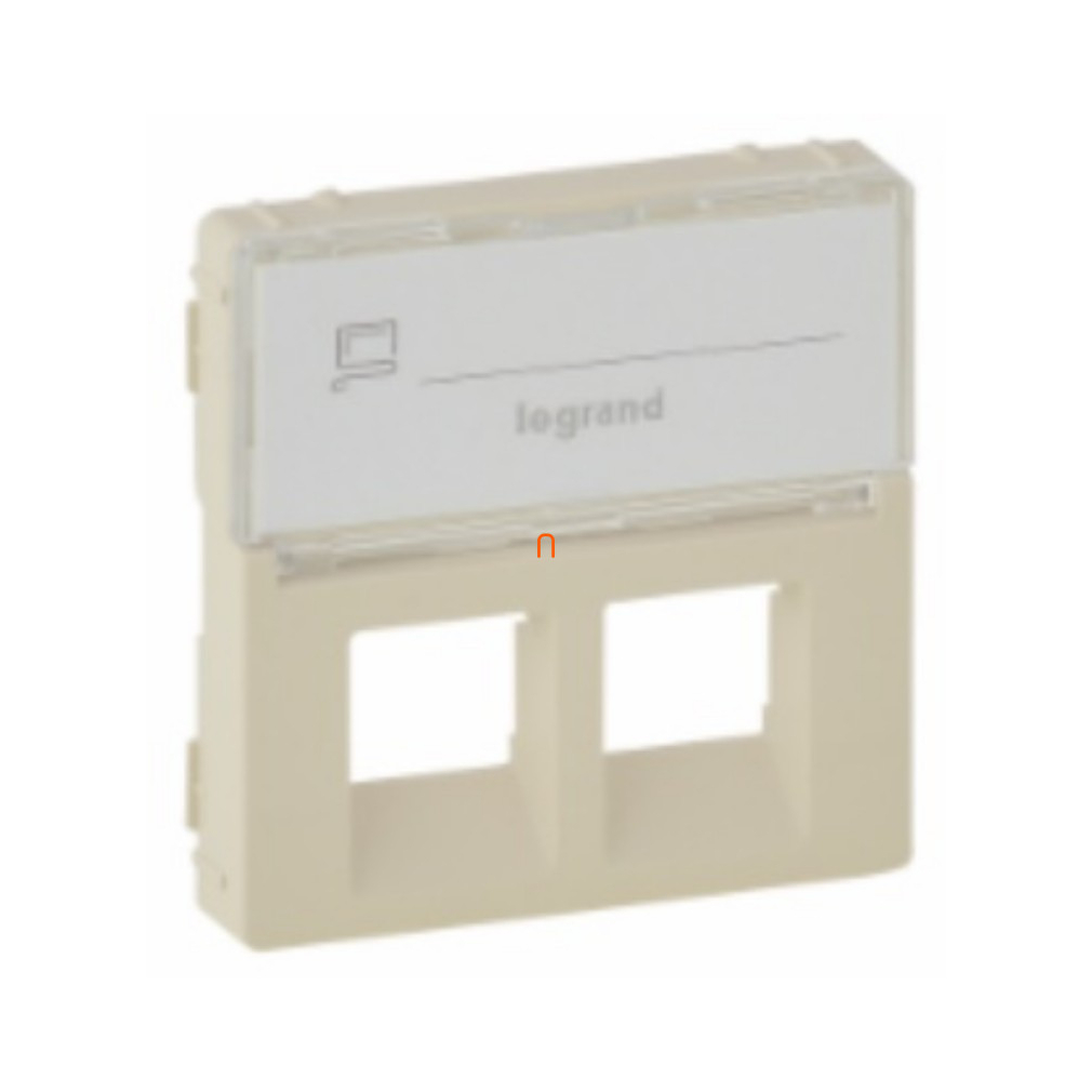 Legrand Valena Life 755481 2xRJ45 burkolat címketartóval elefántcsont