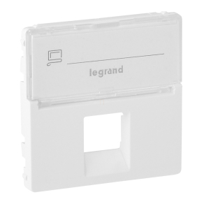   Legrand Valena Life 1xRJ45 csatlakozóaljzat burkolat, címketartóval fehér - 755470