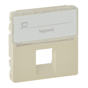   Legrand Valena Life 1xRJ45 csatlakozóaljzat burkolat, címketartóval, elefántcsont - 755471