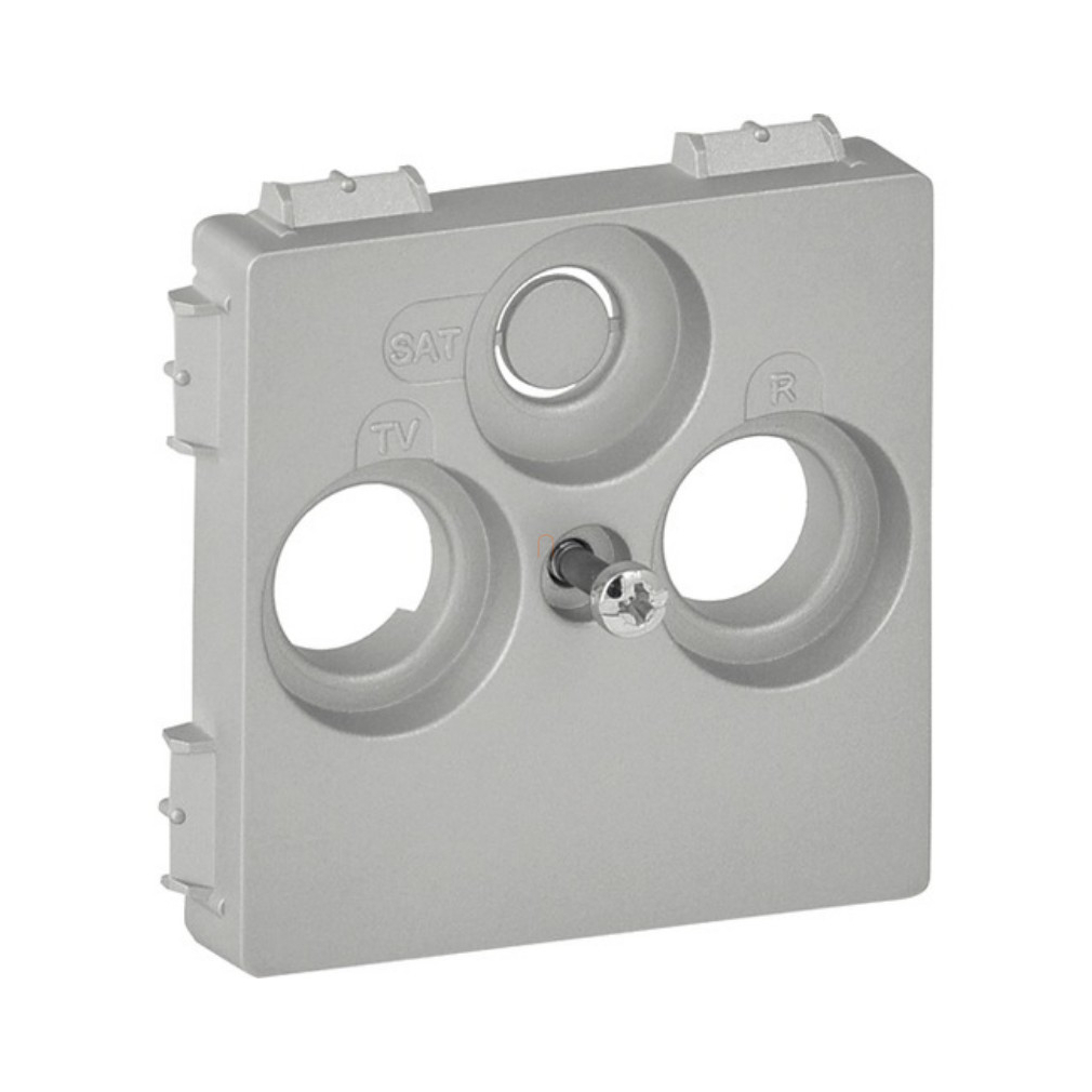 Valena Life 754802 csatlakozóaljzat fedél (30 mm) TV/RD/SAT aljzathoz alumínium Legrand