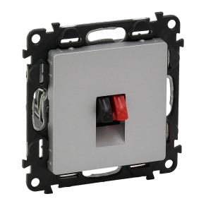   Legrand Valena Life hangszóró-csatlakozóaljzat (2 kivezetéssel) alumínium - 753372