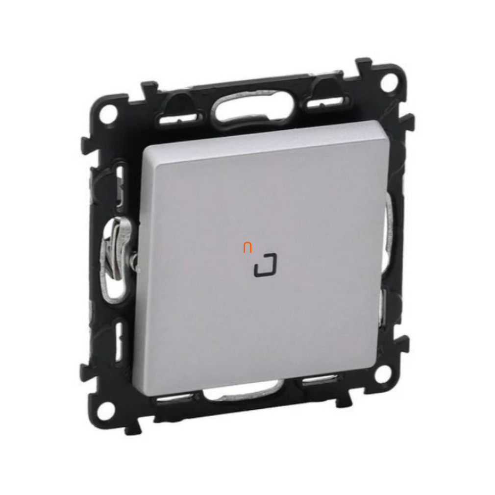 Legrand Valena Life 752304 101EF egypólusú kapcsoló ellenőrzőfénnyel alumínium