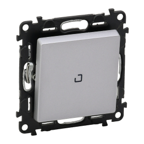   Legrand Valena Life keresztkapcsoló jelzőfénnyel 10 AX alumínium - 752348