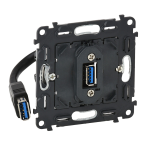   Legrand Valena InMatic elővezetékezett USB adatátviteli csatlakozóaljzat mechanizmus - 753082