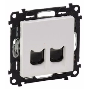   Legrand Valena Life 753143 2xRJ45 UTP Cat6 aljzat fehér - 753143