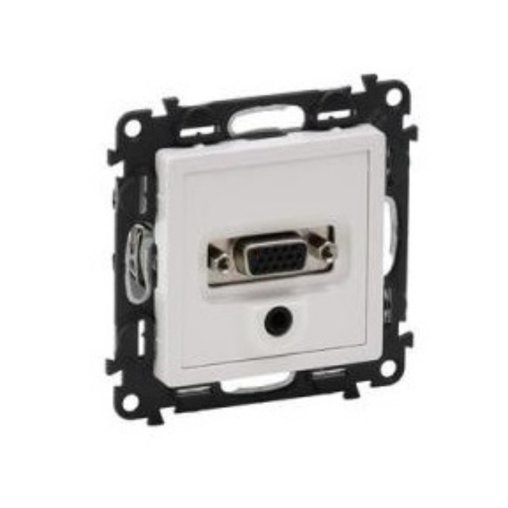 Valena Life 753170 HD15 + 3,5 mm Jack aljzat fehér Legrand