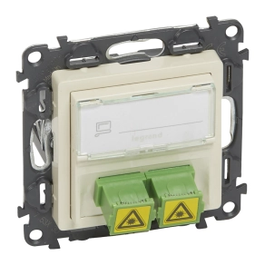   Legrand Valena Life SC/APC egymódusú optikai csatlakozóaljzat, elefántcsont - 753230