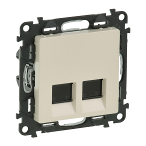   Legrand Valena Life 2xRJ45 Cat. 6 UTP csatlakozóaljzat, elefántcsont - 753243