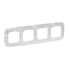 Legrand Valena Allure 4-es keret, króm dekor - 754344