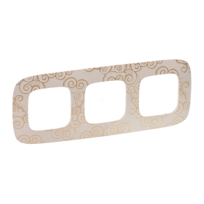 Legrand Valena Allure 3-as keret, arany dekor - 754353