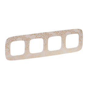 Legrand Valena Allure 4-es keret, arany dekor - 754354