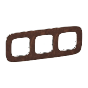 Legrand Valena Allure 3-as keret, cserzett bőr - 754453