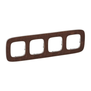 Legrand Valena Allure 4-es keret, cserzett bőr - 754454