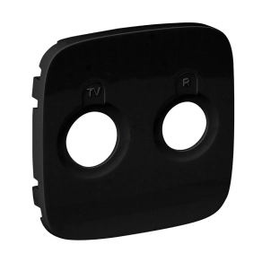 Legrand Valena Allure TV-RD aljzat burkolat, fekete - 754788