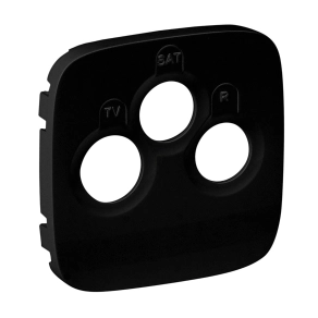   Legrand Valena Allure TV-RD-SAT aljzat burkolat, fekete - 754798