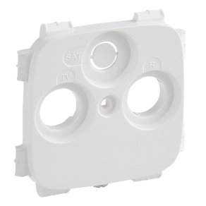   Legrand Valena Allure TV-RD-SAT aljzat burkolat (30 mm), fehér - 754805