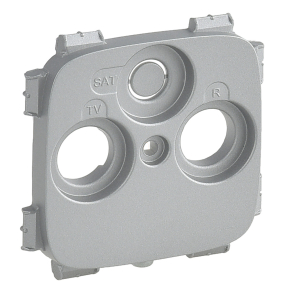   Legrand Valena Allure TV-RD-SAT aljzat burkolat (30 mm), alumínium - 754807