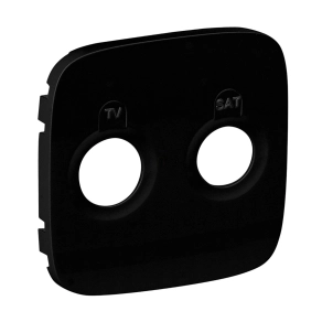   Legrand Valena Allure TV-SAT aljzat burkolat, fekete - 754828