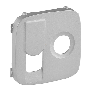   Legrand Valena Allure TV+RJ aljzat burkolat, alumínium - 754837