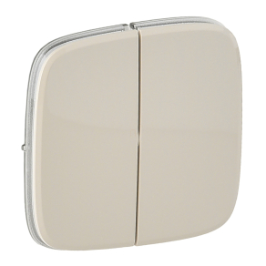   Legrand Valena Allure kettős kapcsoló burkolat, elefántcsont - 755026