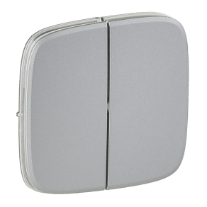   Legrand Valena Allure kettős kapcsoló burkolat, alumínium - 755027