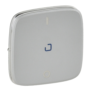   Legrand Valena Allure kétpólusú kapcsoló burkolat, fj, alumínium - 755047