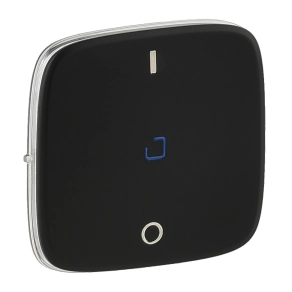   Legrand Valena Allure kétpólusú kapcsoló burkolat, fj, fekete - 755048