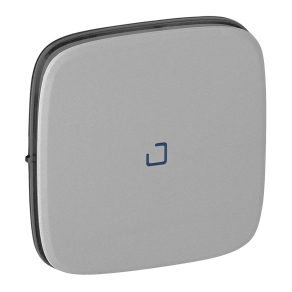   Legrand Valena Allure egypólusú kapcsoló burkolat jelzőfénnyel., alumínium - 755087