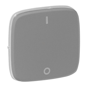   Legrand Valena Allure kétpólusú kapcsoló burkolat, alumínium - 755127