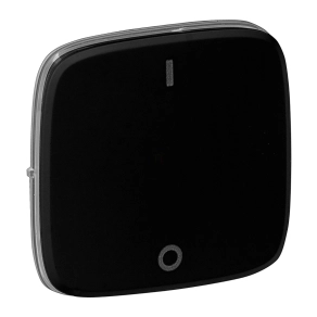   Legrand Valena Allure kétpólusú kapcsoló burkolat, fekete - 755128