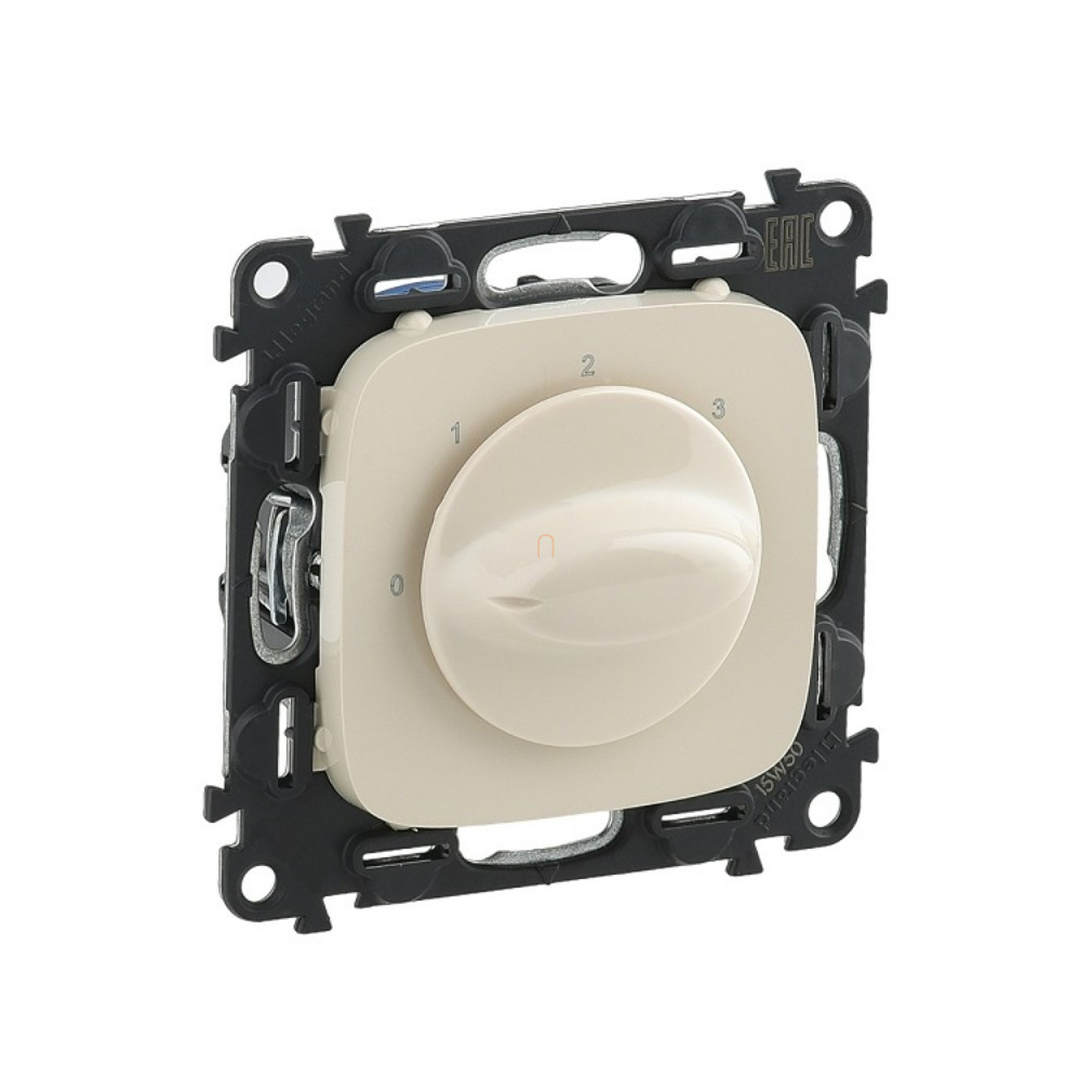 Valena Allure 755176 ventilátor vezérlő (0-1-2-3 állású), burkolattal elefántcsont Legrand