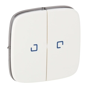   Legrand Valena Allure kettős kapcsoló burkolat, fj, fehér - 755225