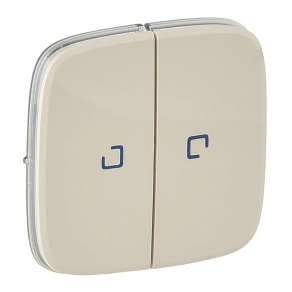   Legrand Valena Allure kettős kapcsoló burkolat, fj, elefántcsont - 755226