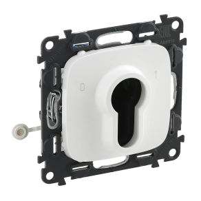   Legrand Valena Allure kulcsos kapcsoló, 2 állású, burkolattal, fehér - 755235