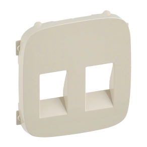   Legrand Valena Allure kettős hangszóróaljzat burkolat, elefántcsont - 755376