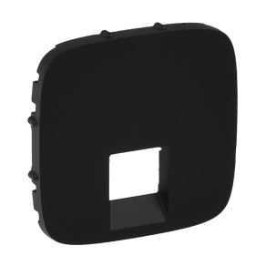   Legrand Valena Allure RJ11/RJ45 aljzat burkolat, fekete - 755418