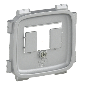  Legrand Valena Allure TAE/TDO aljzat burkolat, alumínium - 755497