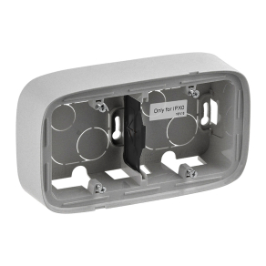   Legrand Valena Allure kettős kiemelődoboz, alumínium - 755572