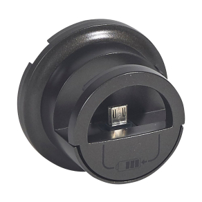   Legrand Céliane micro USB dokkolós töltőaljzat burkolat, grafit - 67910