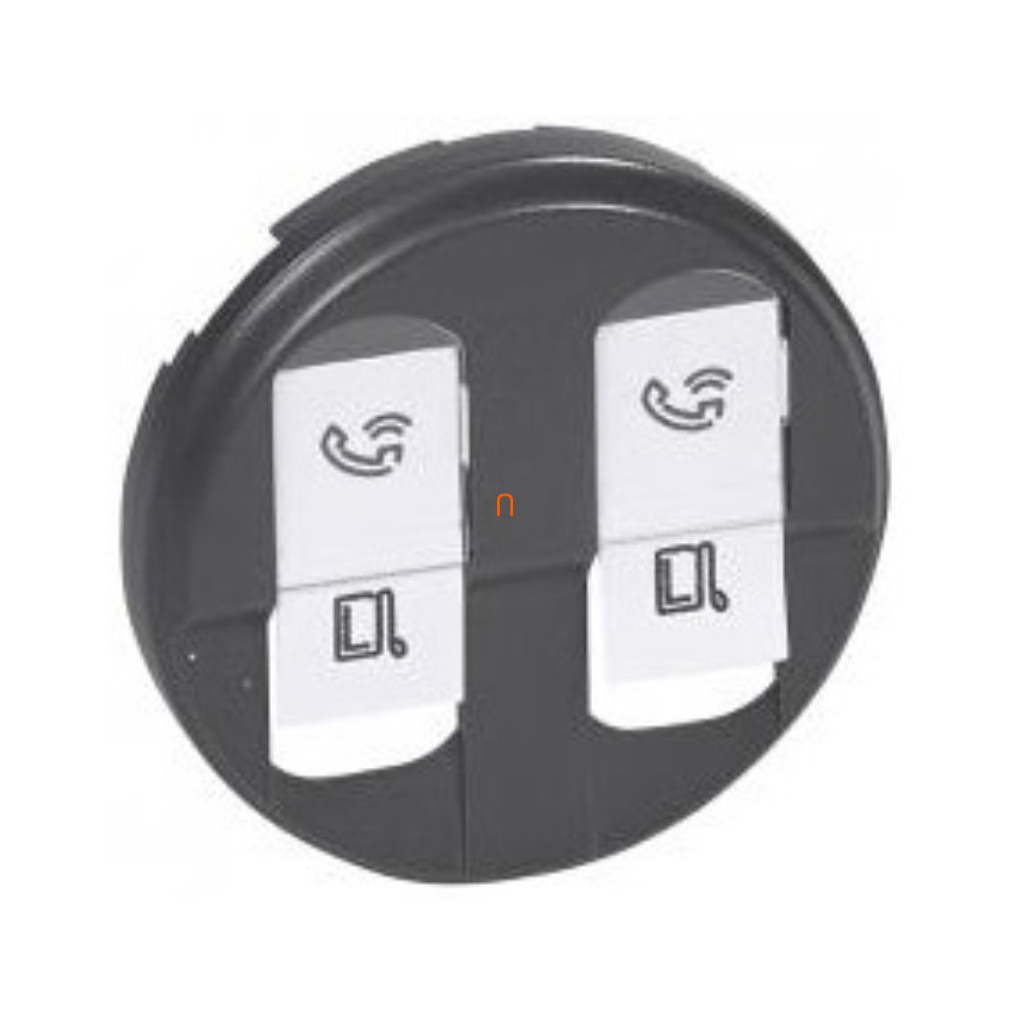 Legrand 067952 Céliane 2xRJ45 burkolat, grafit