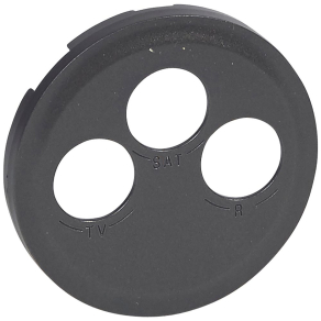 Legrand Céliane TV-RD-SAT burkolat, grafit - 67985