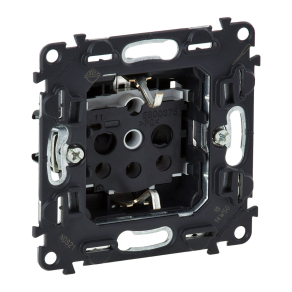   Legrand Valena InMatic 2P+F csatlakozóaljzat mechanizmus biztonsági zsaluval, csavaros vezetékbekötéssel - 753024