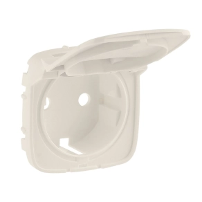   Legrand Valena Allure 2P+F csatlakozóaljzat burkolat, csapfedeles, elefántcsont - 754846