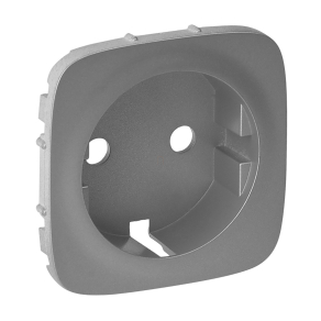   Legrand Valena Allure 2P+F csatlakozóaljzat burkolat, alumínium - 755207