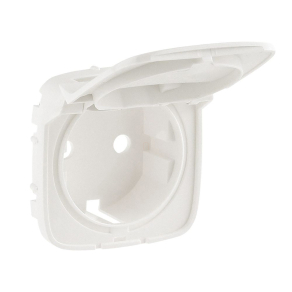   Legrand Valena Allure 2P+F csatlakozóaljzat burkolat, csapfedeles, gyöngyház - 754849