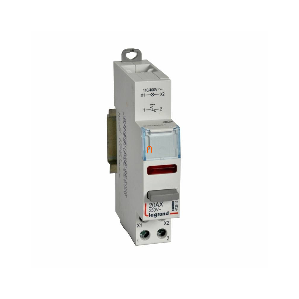 Legrand 412915 CX3 moduláris nyomókapcsoló 1Ny + piros LED 110/400V ~