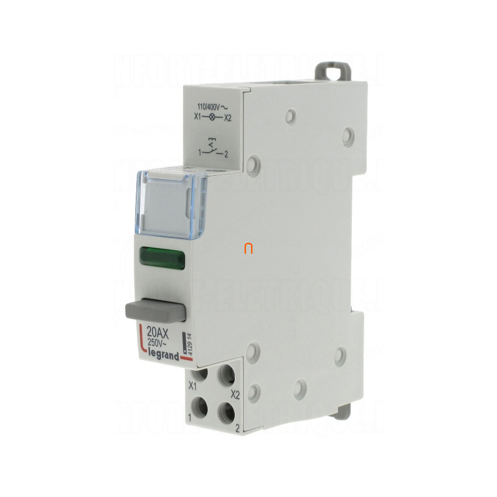 Legrand 412914 CX3 nyomókapcsoló 1Z+zöld LED 110/400V