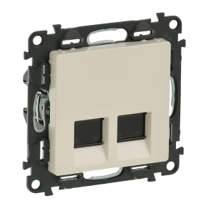  Legrand Valena Life 2xRJ45 Cat. 6 STP csatlakozóaljzat, elefántcsont - 753247